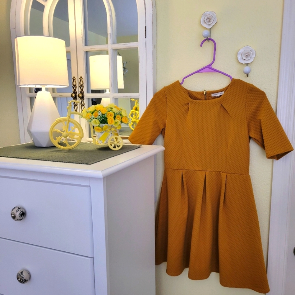 Copper Key Flare Dress